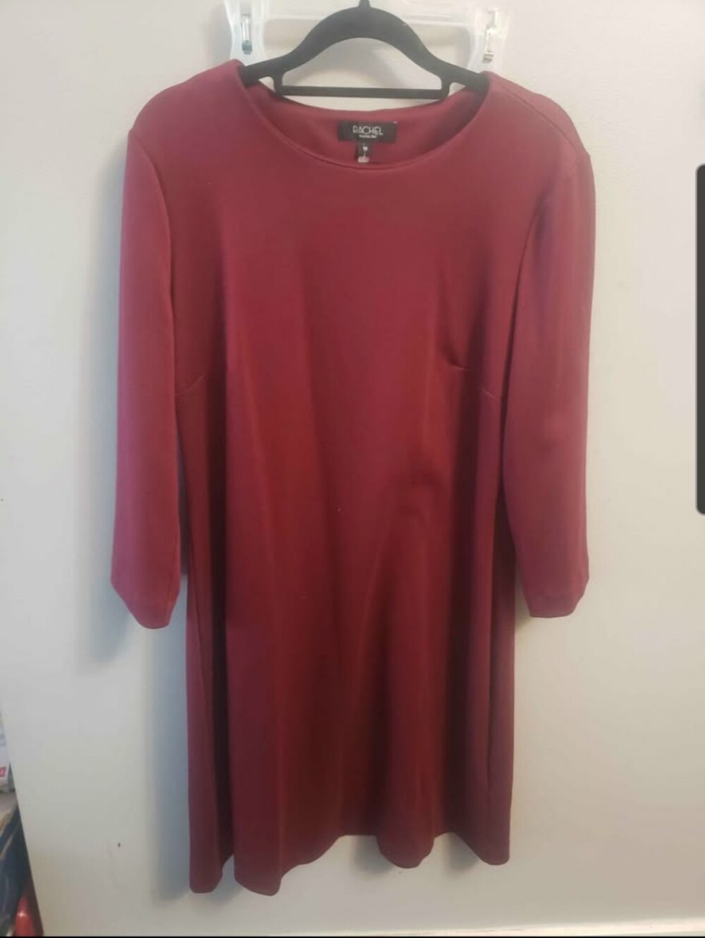 RACHEL Rachel Roy Women's Burgundy Shift Dress